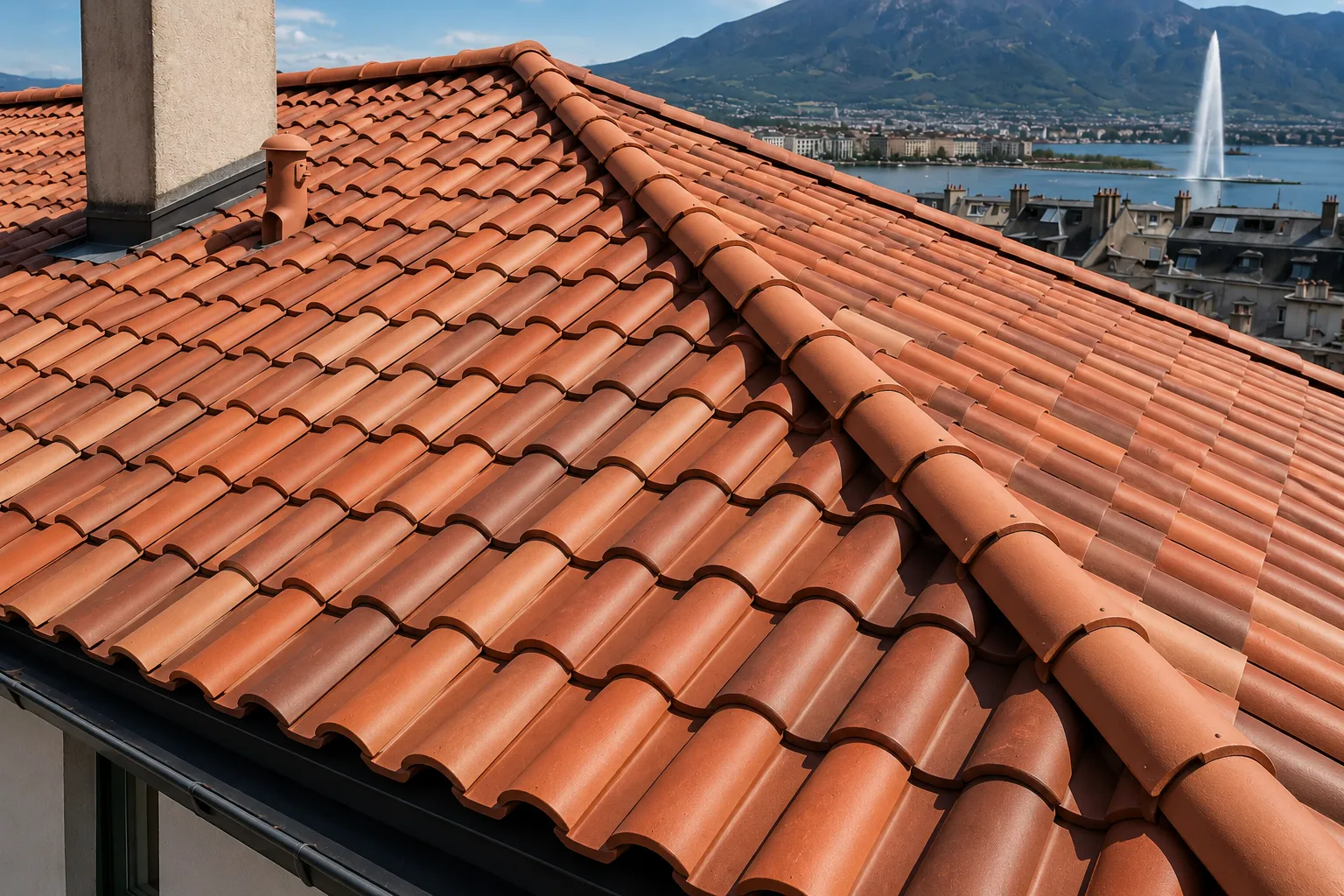 Réfection de couverture après travaux à Carouge