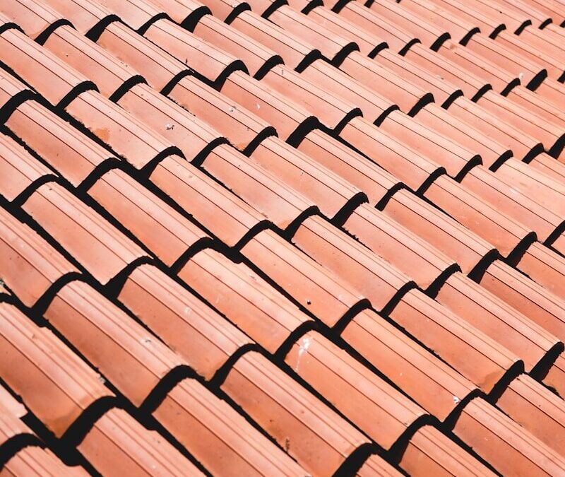 brown roof tiles